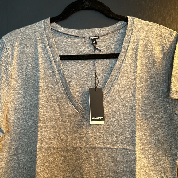 NWT Monrow gray t-shirt - size lg - Picture 3 of 3